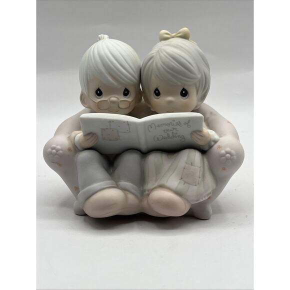 Precious Moments Figurine "Precious Memories" Of Our Wedding 1987 Vintage - Picture 2 of 8